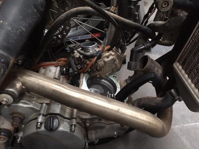 KTM 250 sxf Header pipe - Off 2009 model. - Click Image to Close